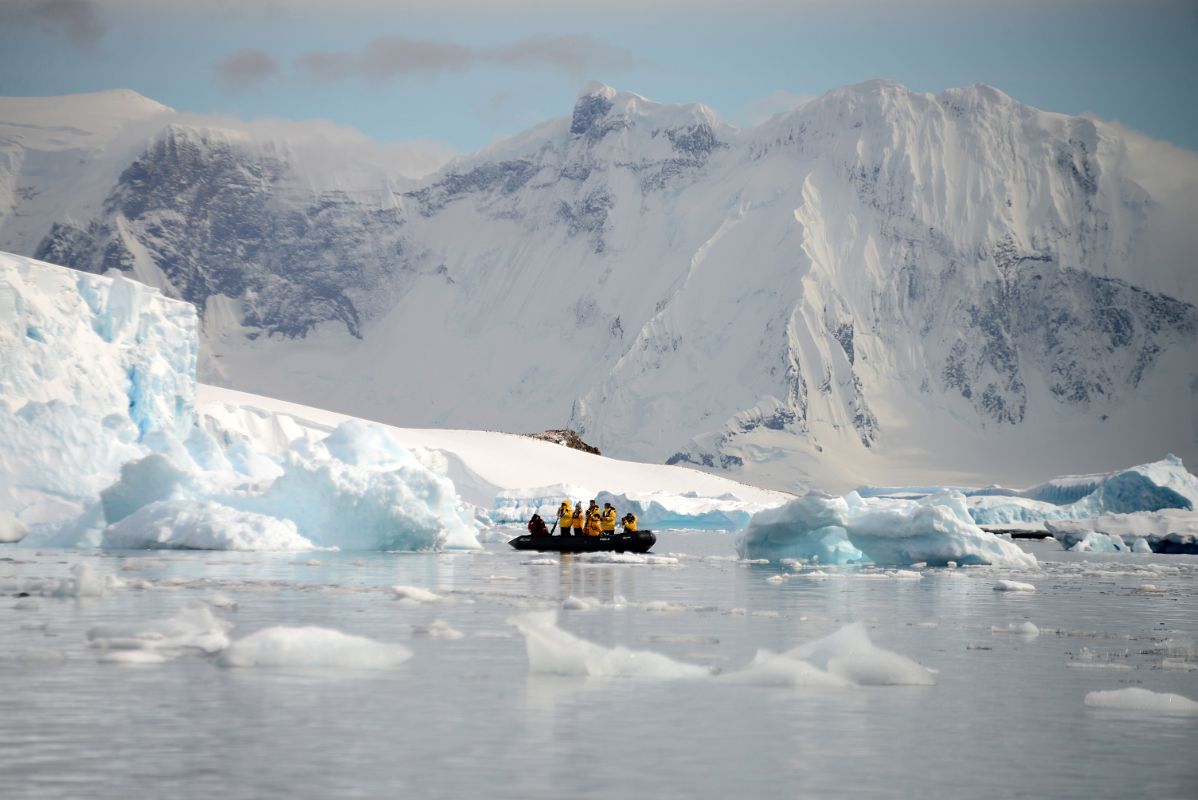 17E Clifford Peak On Anvers Island From Zodiac At Cuverville Island On Quark Expeditions Antarctica Cruise